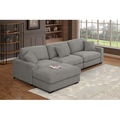 Canapé modulaire en chenille 5 pièces Khailey