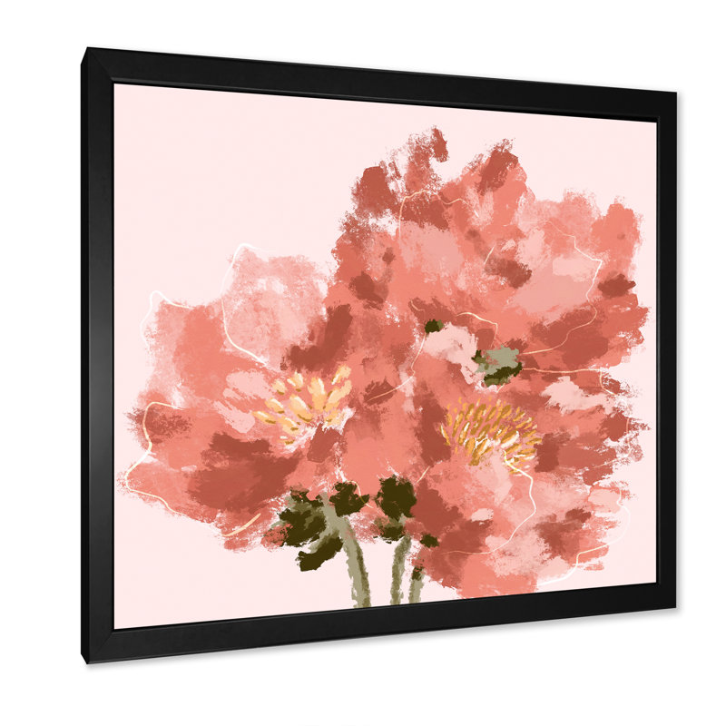 Bouquet de pivoines, fleurs, art mural traditionnel sur toile, H 36 po x l 36 po x P 1,5 po