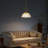 12’’ Pendant Light with Ribbed Glass Shade-1535087330