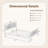 Walnut Wood Frame Queen Platform Bed