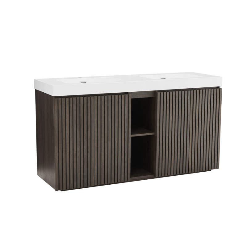 Meuble-lavabo autoportant Ilvaris, Single Hole, White