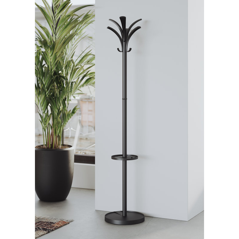 Hallenbeck Steel Freestanding Coat Rack