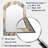 Feathery Plumes II - Feathers Arch Mirror, Beige Asymmetrical Unique Wall Mirror, Printed Metal Art-1410751086