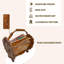 Porte-revues sur pied TEAK WOOD