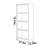 Simple modern unique design bookcase