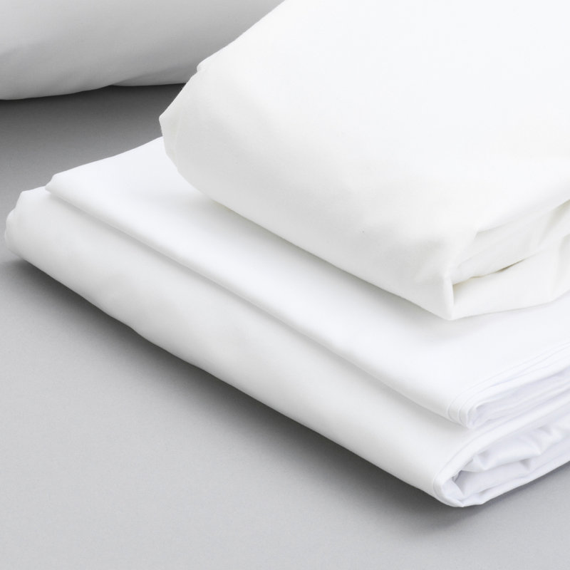 Soft Bedding For Split King - 2 Pillows, Mattress Protectors, 100% Microfiber Sheets With Zip-off Covers, White Bundle Sheets, Loft ,