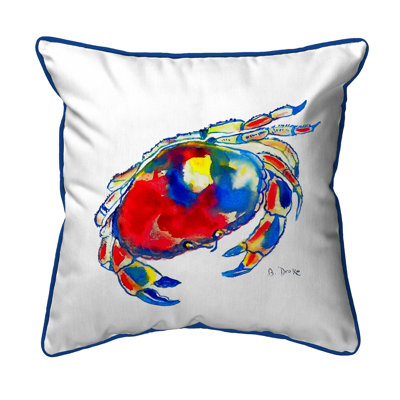Coussin décoratif intérieur/extérieur dungeness crab
