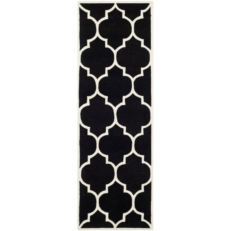 Carolene Hand Tufted Wool Geometric Rug, Runner 2'3" x 11'