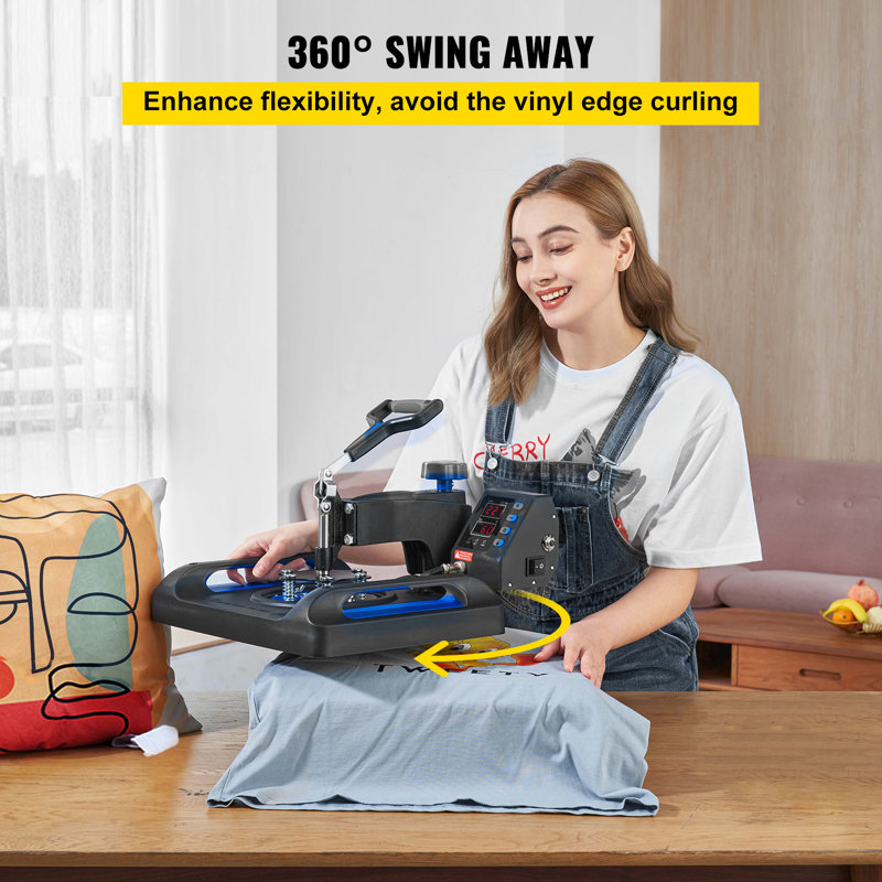 Chauffer la presse à chaud, pouces, chauffage rapide, 360 Swing Away