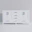 Meuble-lavabo double 72 po X P 22 po D, avec plateau en quartz blanc-2146049006