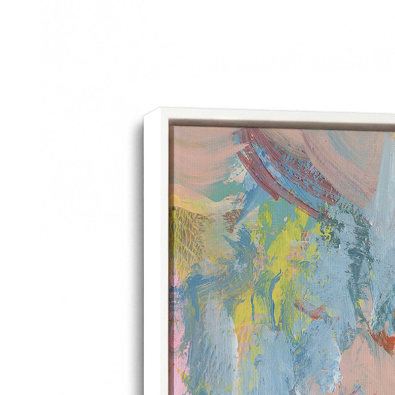 «Impressionist Floral Abstract II» par Ethan Harper, reproduction d'art, H 32 po x l 24 po, Blanc