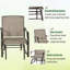 Ensemble de bistro 3 pièces Outsunny-1804472020