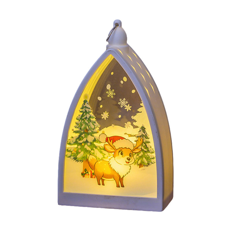 Lanterne de Noël lumineuse décorative de Noël, A,B,C,D