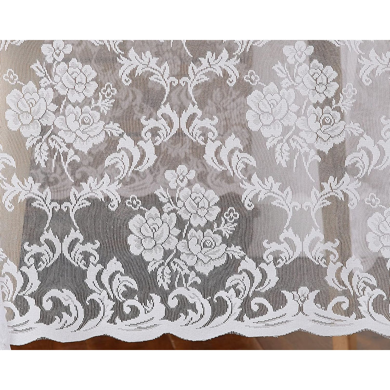 Tissu en dentelle, largeur de 60 pouces, Blanc, 3 verges