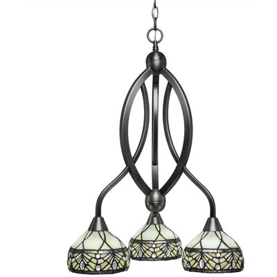 Lustre 3 lumières à abat-jour Eisenhauer