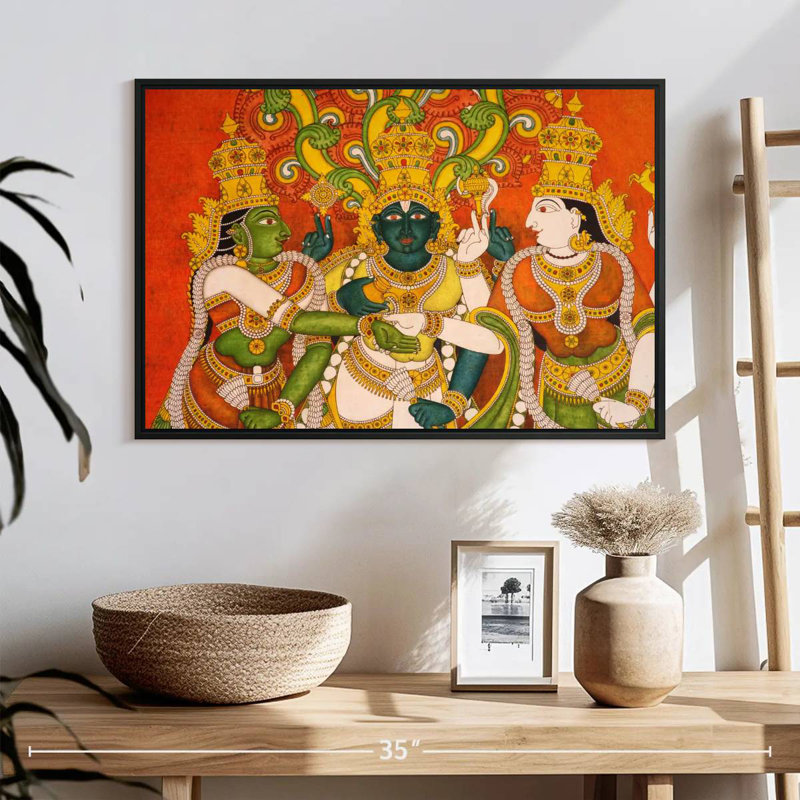 Murale Adella Meenakshi, H 17 po x l 25 po