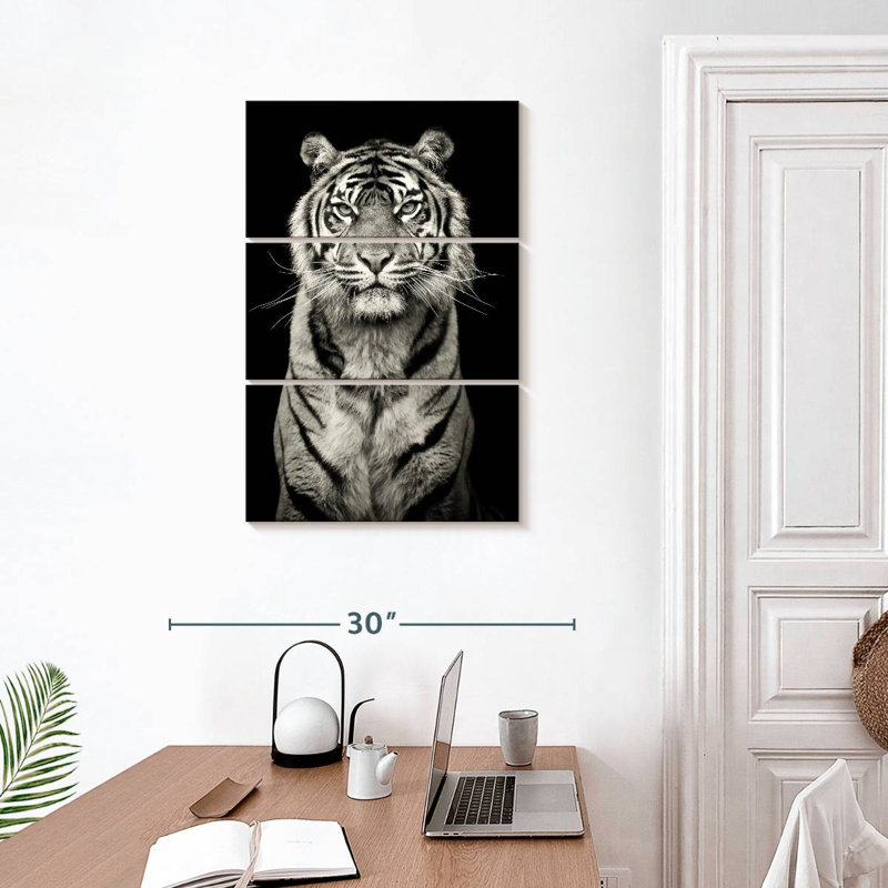 Brampt Powerful Tiger Portrait, 32" H x 20" W