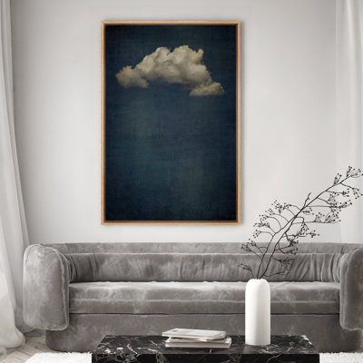 Œuvre de décoration murale pastel marine abstraite ciel moderne minimaliste relaxant IRS43