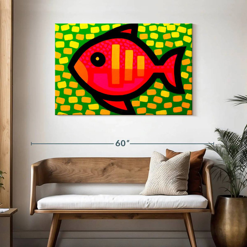 Big Fish, 30" H x 45" W