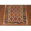 Tapis oriental multicolore en laine Kilim 6 x 8