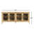 Kraker 78" Wide Oak Solid Wood Sideboard