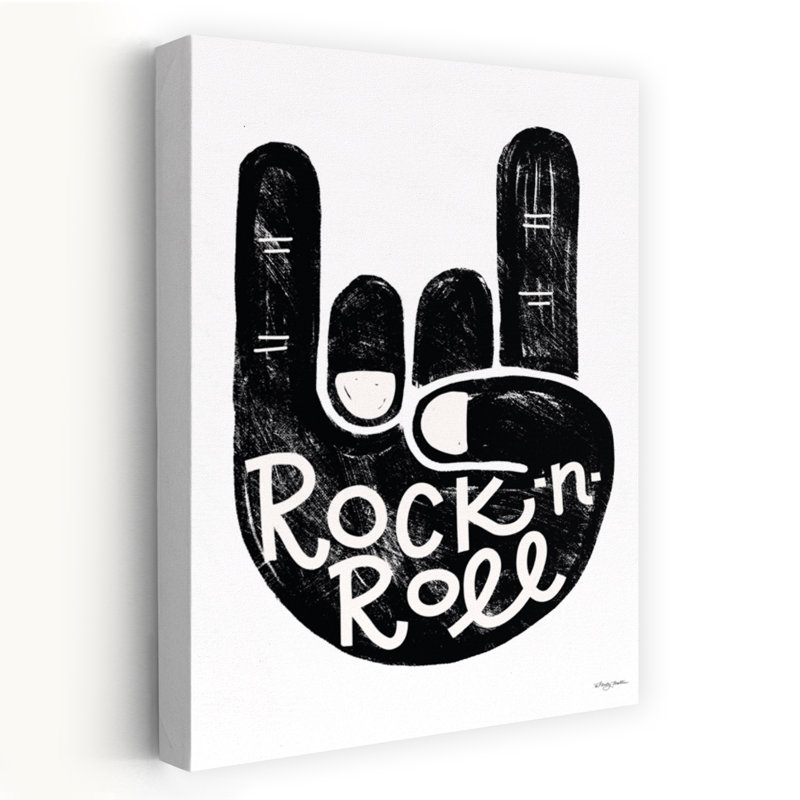 Rock-N-Roll, art abstrait rétro, H 24 po x l 16 po