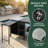 Metal Outdoor Grill Cart With Fold-out Prep Table