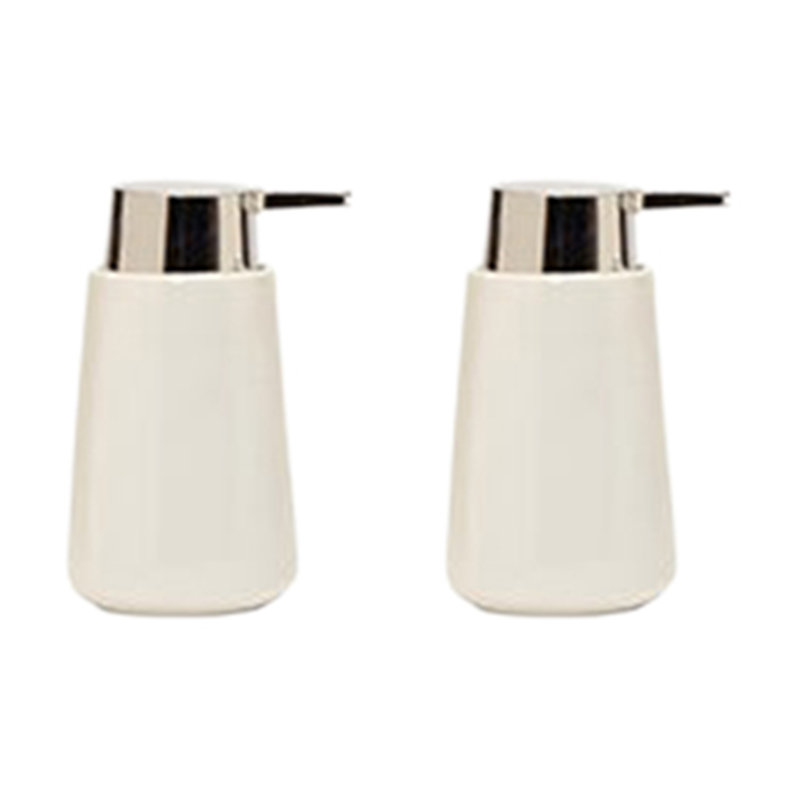 Distributeur de céramique blanc - ensemble de 2, White