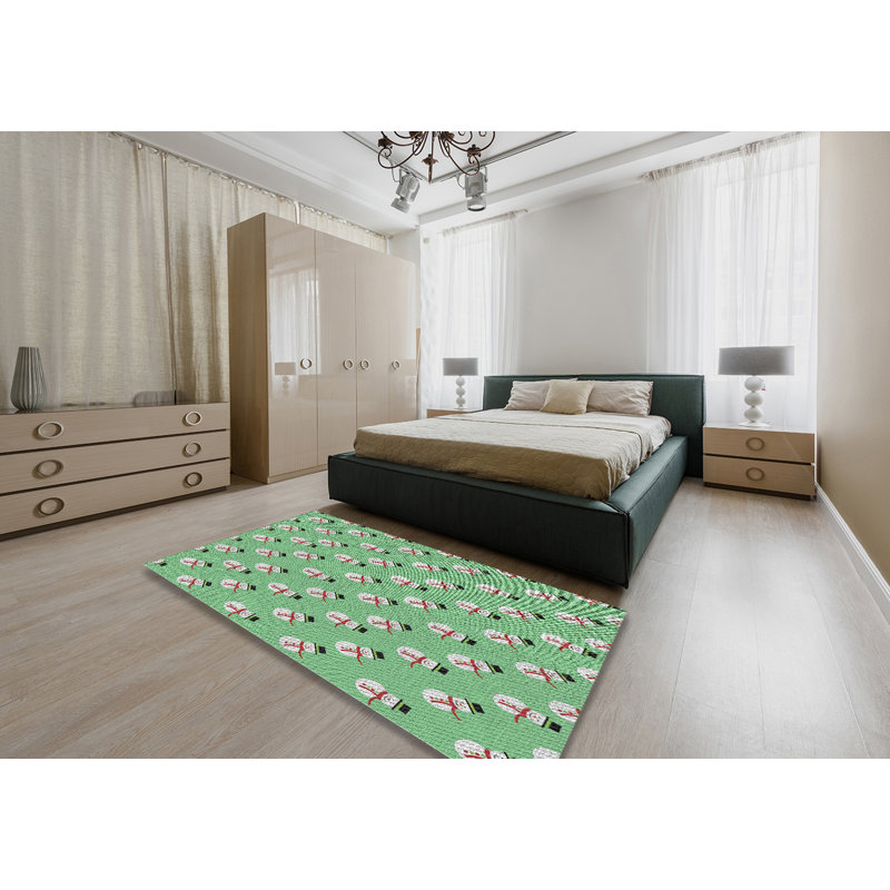 Vert Combe Tapis décoratif, Rectangle 5 pi x 7 pi