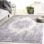 Tapis gris / ivoire en polyester tissé à la machine Haval-1166714919