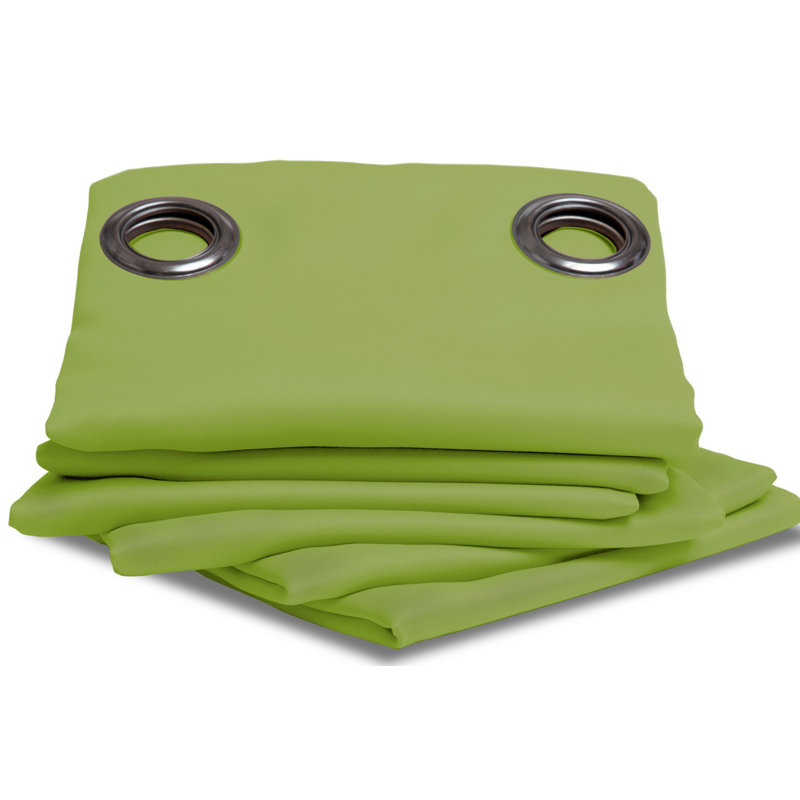 Rauseo Blackout Curtain Single Panel, Apple green