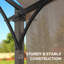 11,4 pi L 11,4 pi. Pergola en aluminium avec auvent-95166024