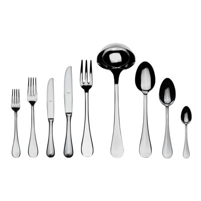 Ensemble de couverts Brescia avec couteaux H / H - 75 pièces - Acier inoxydable