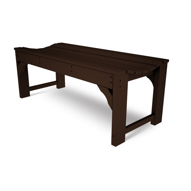 Banc de jardin extérieur POLYWOOD, Acajou