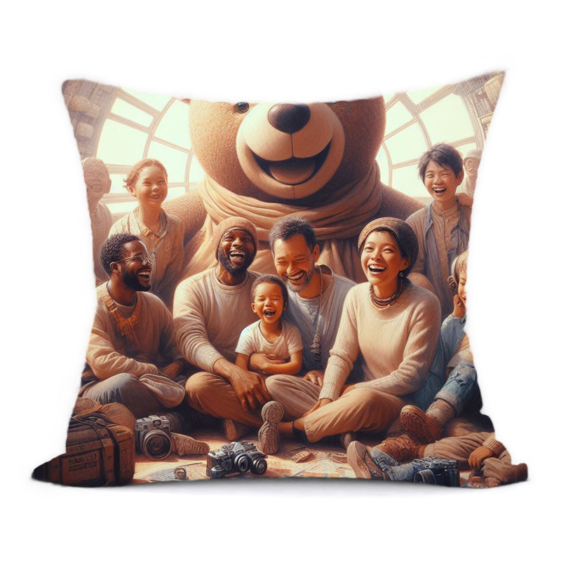 Hiltop Newport Abstract Reversible Throw Pillow