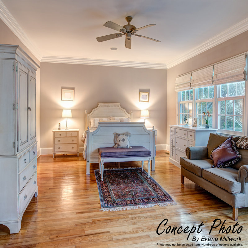 Unfinished PVC Crown Moulding, 96 inches