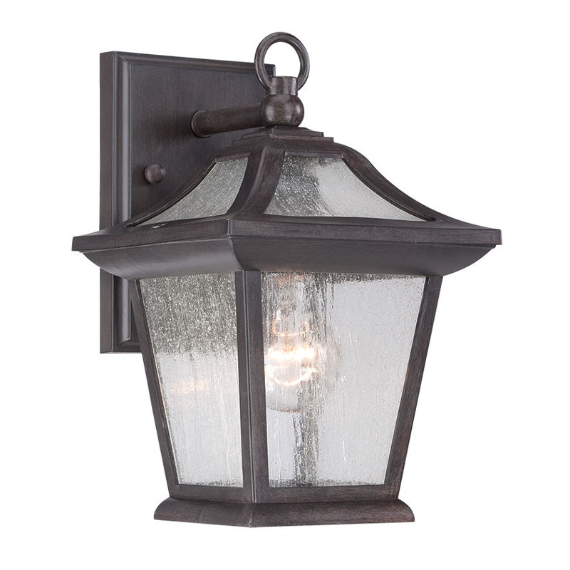Lanterne murale d'extérieur 1 lumière Vanleer, Corail noir