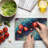 Ambesonne Leaf Tempered Glass Cutting Board Diagonal Gradient Lotus Multicolor