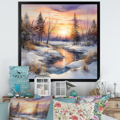 " Sunrise Winter Country Panorama II "