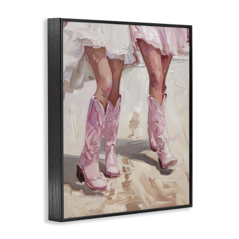  «Coastal Cowgirls Stepping», art de la giclée encadrée par LSR Design Studio, H 20 po x l 16 po, Giclée encadrée noir minuit