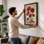 Deep Crimson Botanicals Botanical - Framed Print-1282551228-1282551231