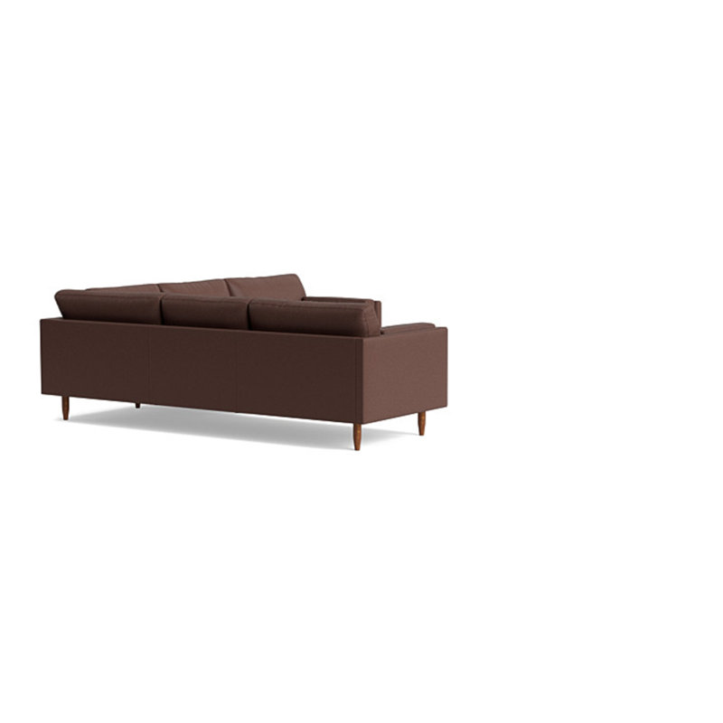 Skinny Fat Sectional, Left Hand Facing, Leather - Deep Blue
