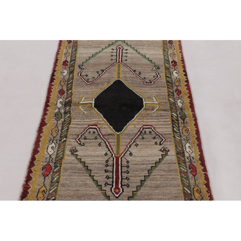 Vintage One-of-a-Kind 2'10" X 6'4" Hand Knotted Area Rug