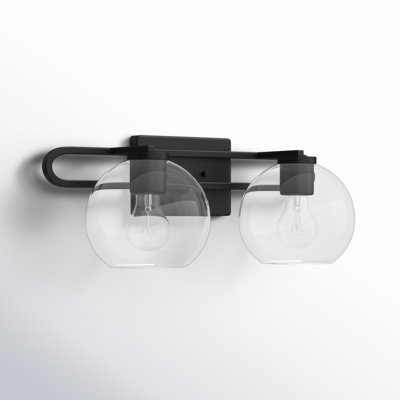 Eveline 2 Light Transparent Dimmable Vanity Light