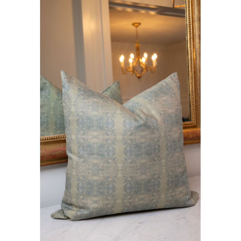 Centerpiece Square Pillow Cover & Insert, Rosemary Geometric, 24"H x 24"W