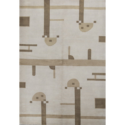Himalayan Wool Abstract Area Rug