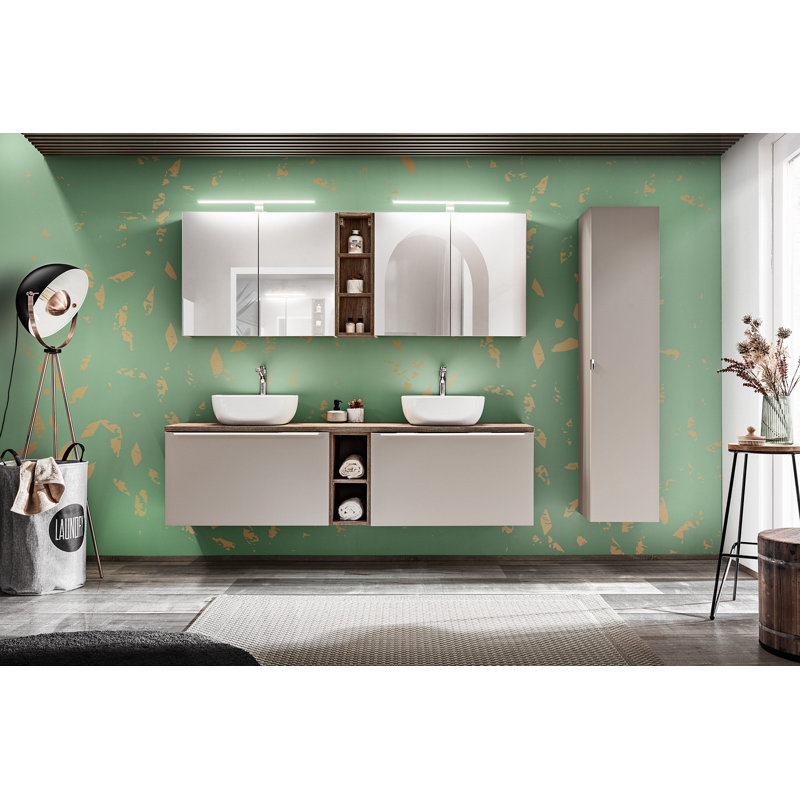Staten 160.4cm Manufactured Wood Double Bathroom Vanity Top