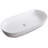 Ruvati inch Bathroom Vessel Sink White Oval Above Counter Vanity Porcelain Ceramic-101344572