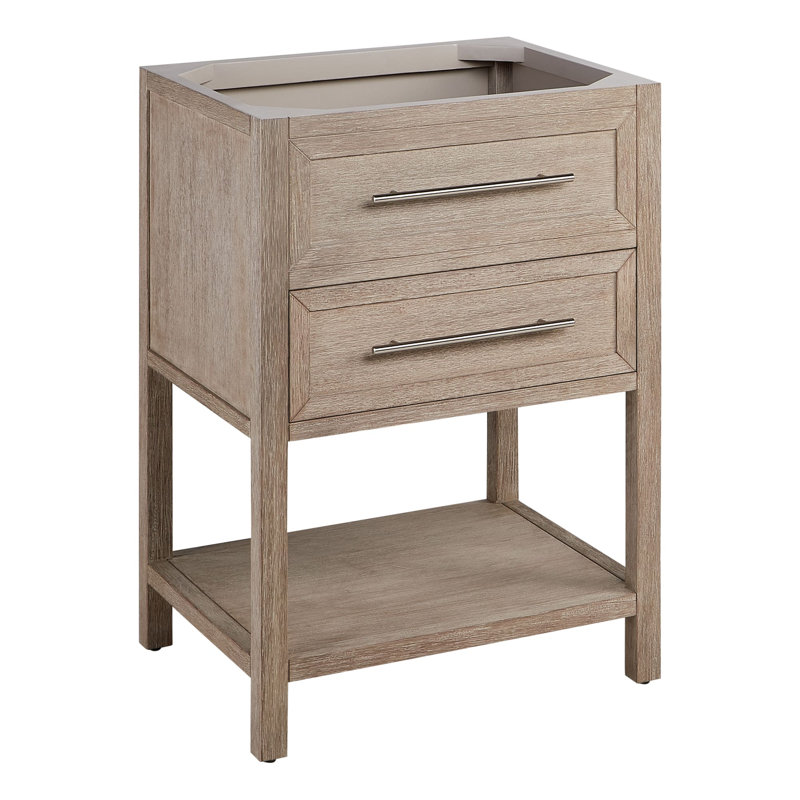 24" Robertson Single Bathroom Vanity - Cabinet Only, Brushed White