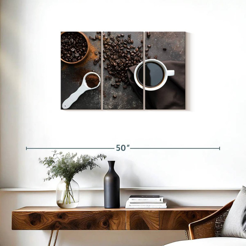 Étapes du café, H 20 po x l 33 po